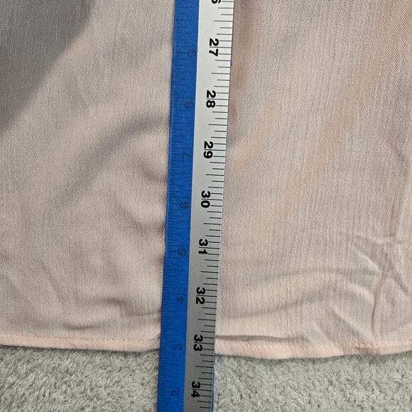 NWT Torrid Gauze Goddess Neck Tank Top Sz L High-low Peach Summer Gauzy - Picture 9 of 12